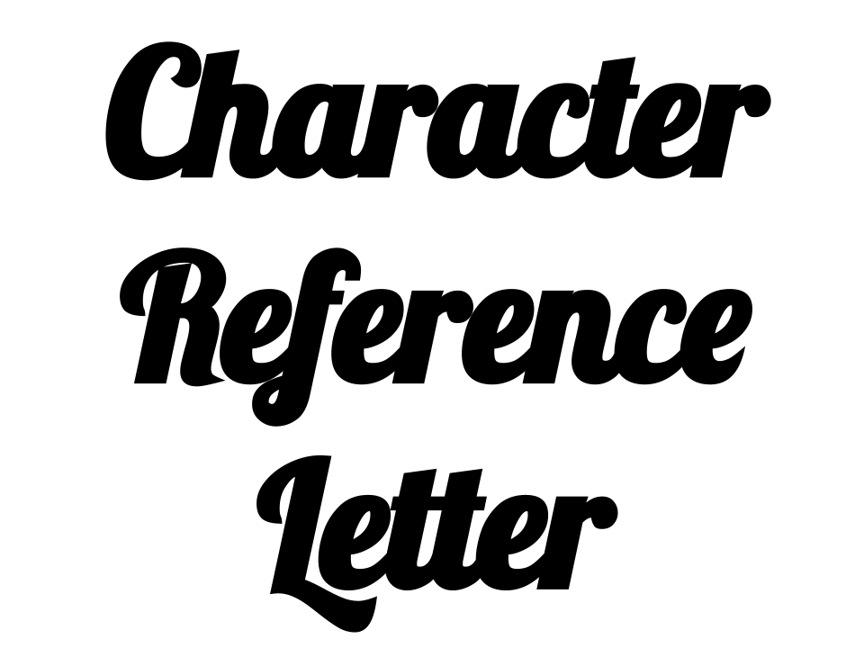 Buy Character Reference Letter